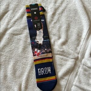 Stance fit548 NOLA Pelicans Anthony Davis Basketball Socks Mens Large 9-12 NBA